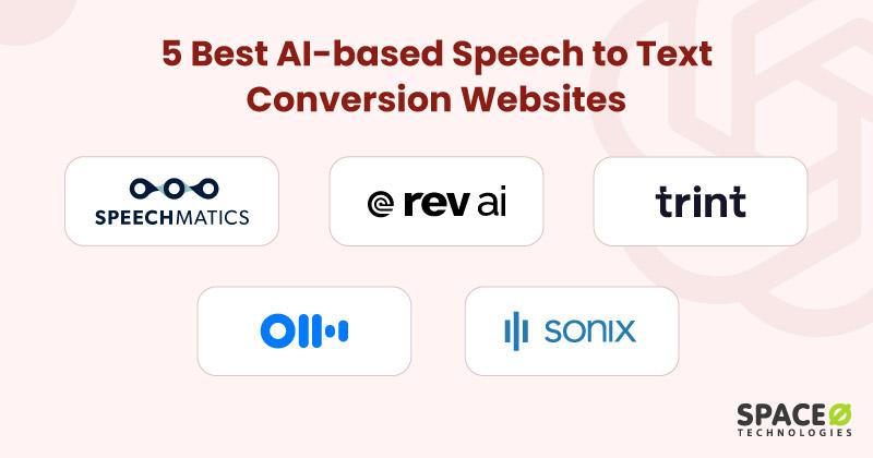 5 Best AI based Speech to Text Conversion Websites