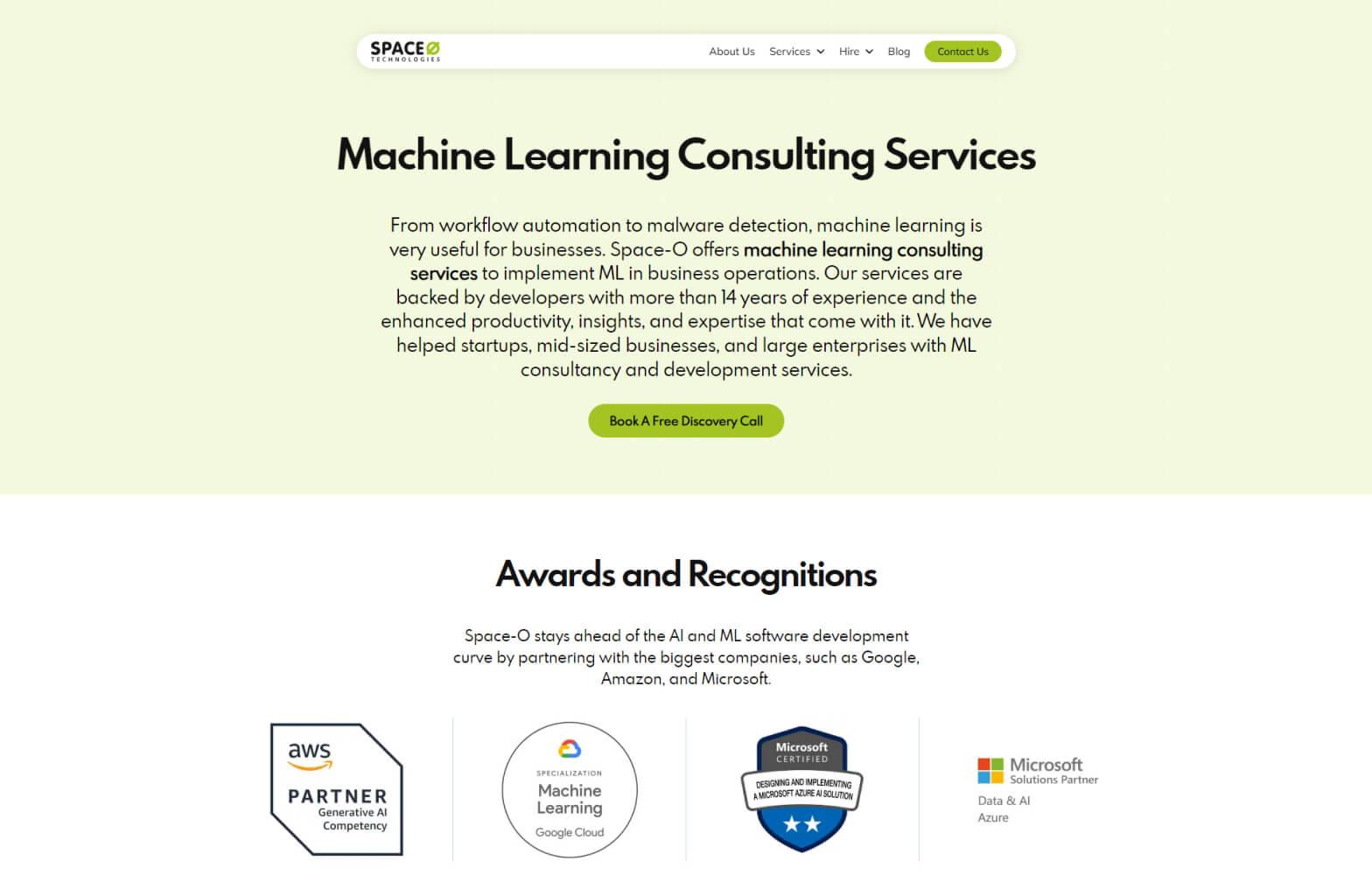 SpaceO- Machine-Learning Consulting Services Provider